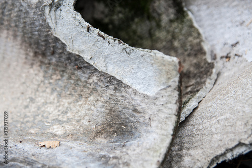 Asbestos, danger roof construction material