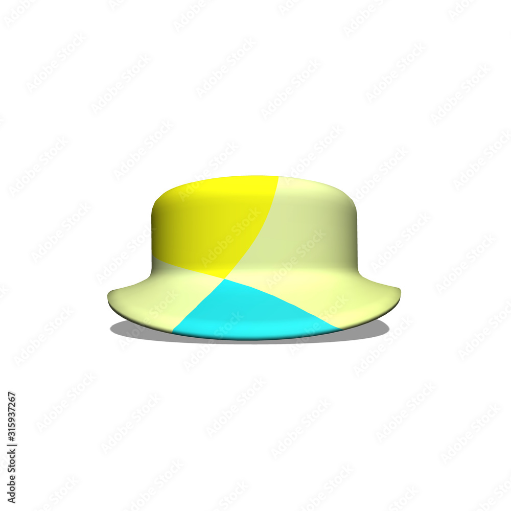 colorful hat isolated on white background colorful hat isolated on white background