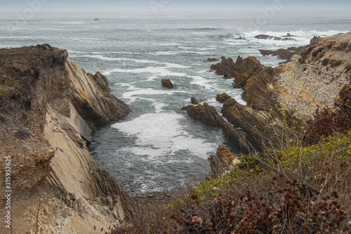 Rocky coastline at Montana de Oro, California