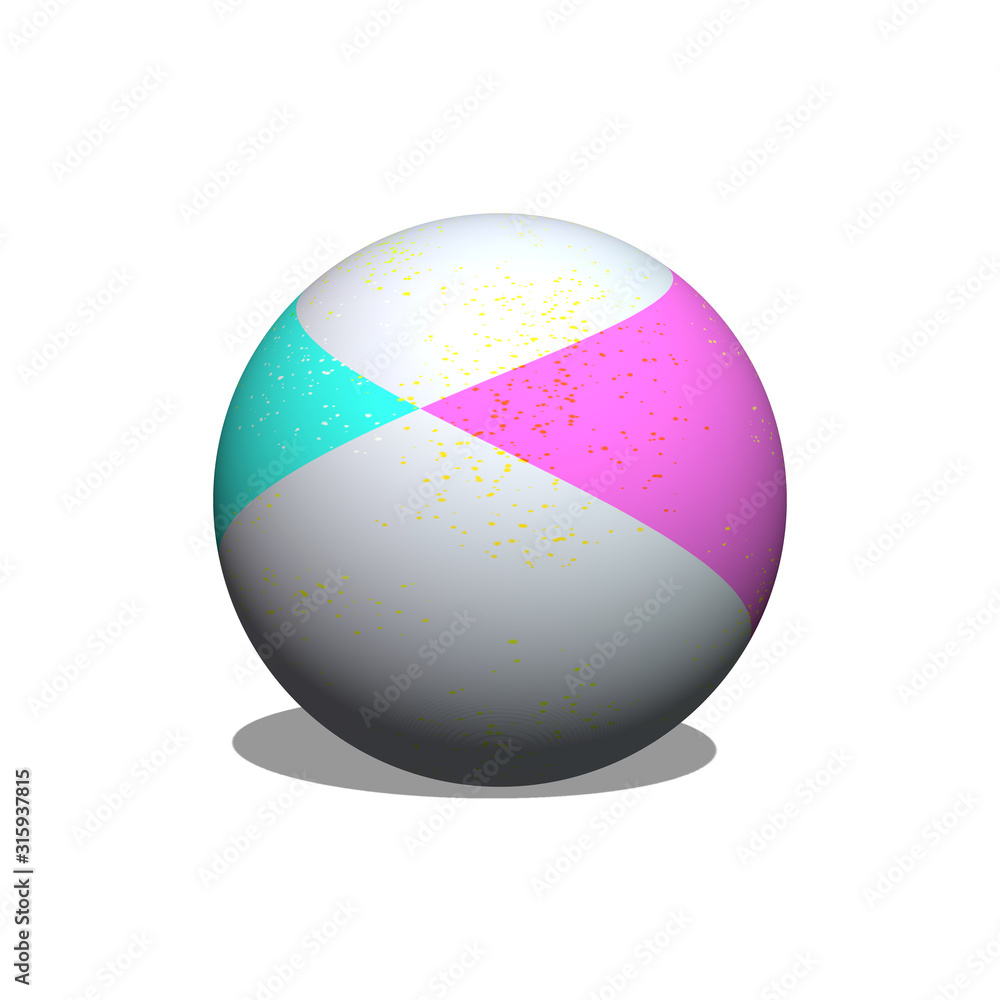 colorful ball isolated on white background colorful ball isolated on white background