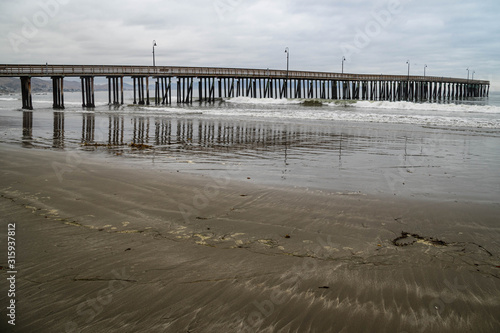 Beach and pier at Cayucos  California