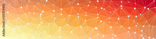 Abstract Low Polygon gradient Generative Art background illustration