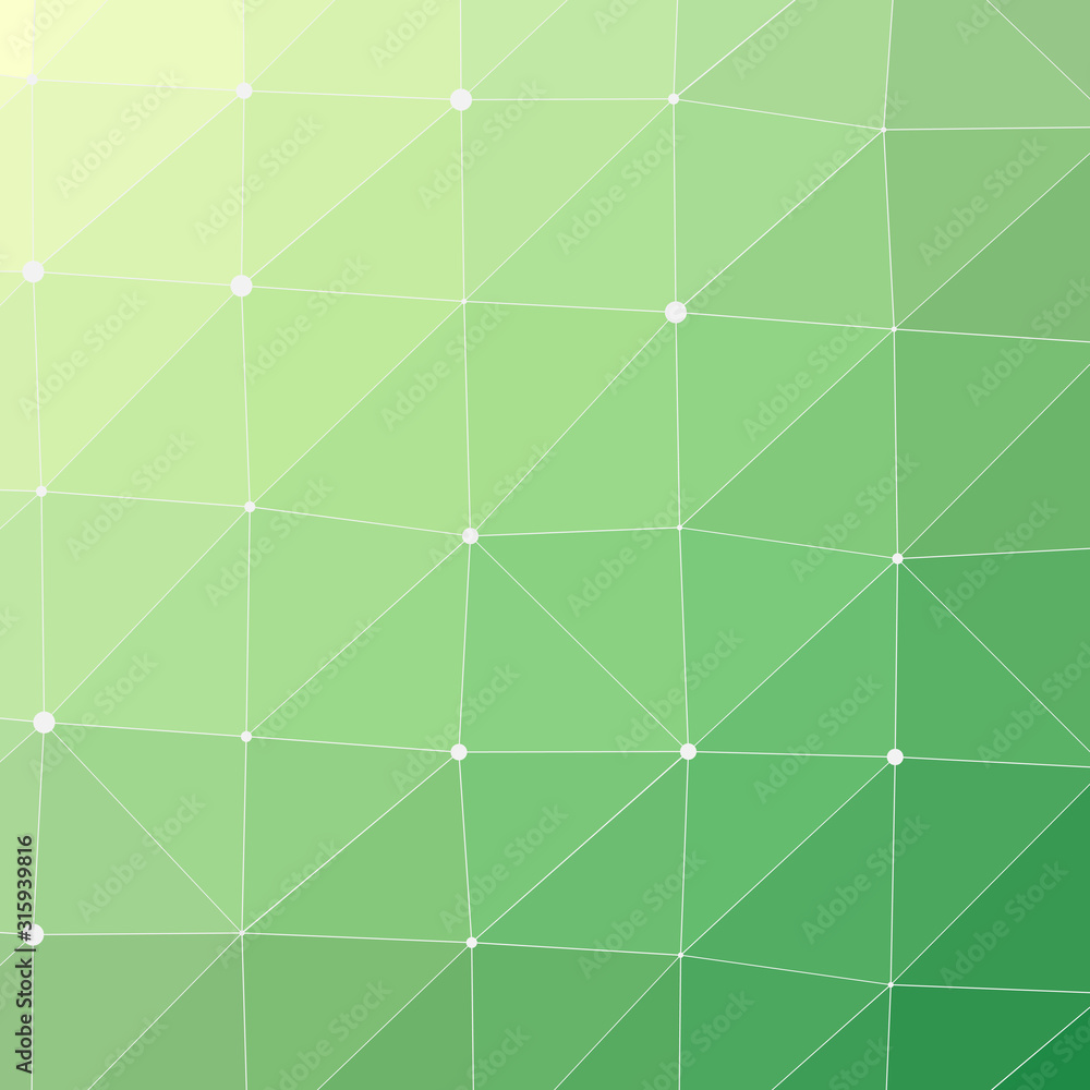 Fototapeta premium Abstract Low Polygon gradient Generative Art background illustration