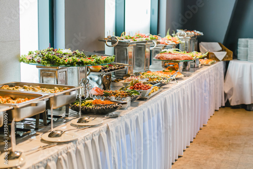 Obraz na płótnie catering wedding buffet for events 