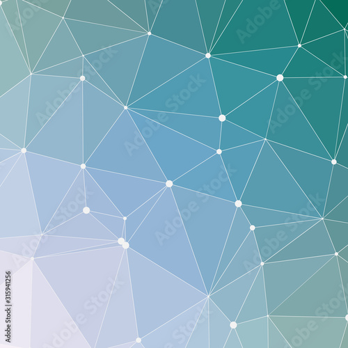 Abstract Low Polygon gradient Generative Art background illustration