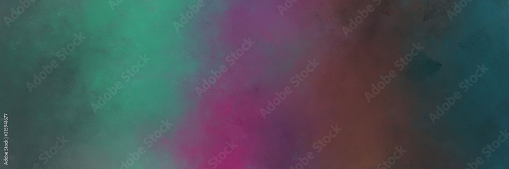 horizontal multicolor painting background graphic with dark slate gray, blue chill and dark moderate pink colors. free space for text or graphic
