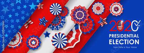 2020 Presidential Election. 2020 United States of America Presidential Election. Vote America Presidential Election Vector Design.