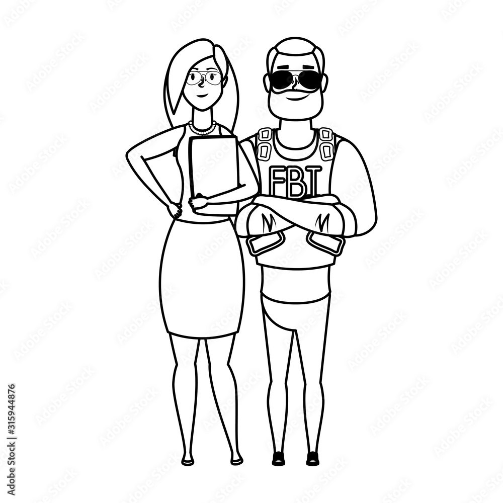 young man fbi agent with woman characters young man fbi agent with woman characters