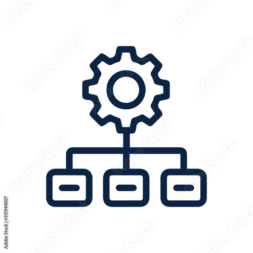 Business statistics analysis vector icon