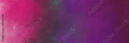 horizontal multicolor painting background texture with old mauve  moderate pink and dark moderate pink colors and space for text or image. can be used as header or banner