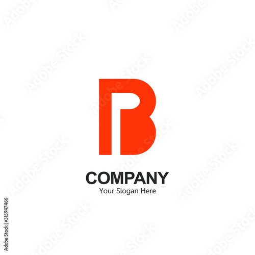 Free Download logo latter BP. design a combination of 2 letters into one logo that is unique and simple. orange texture, white background. for corporate brands and graphic design. modern templates - GFXLoad