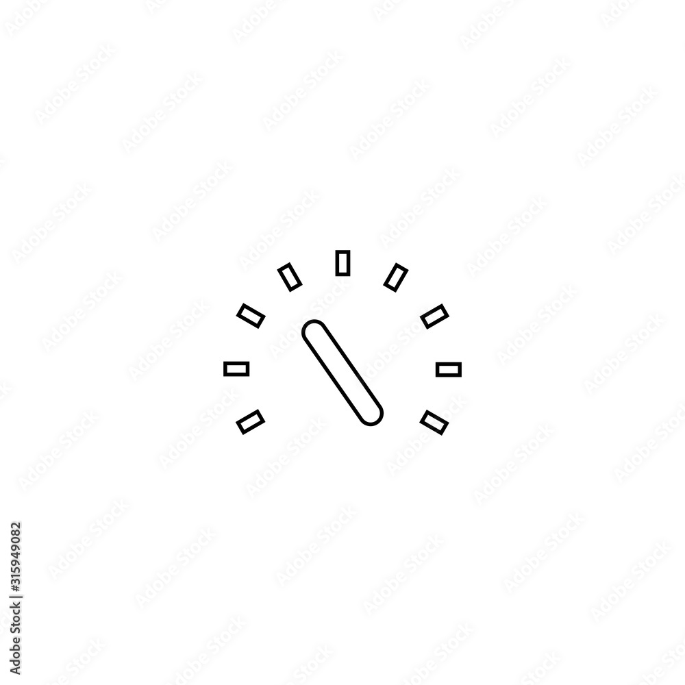 Speedometer icon. Power symbol. Logo design element Speedometer icon. Power symbol. Logo design element