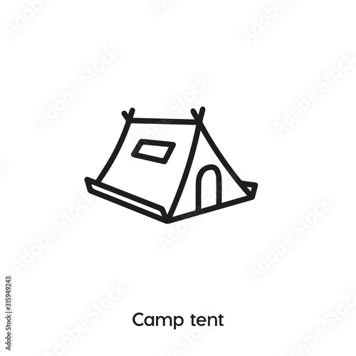 camp tent icon vector. camp tent icon vector symbol illustration. Modern simple vector icon for your design. camp tent icon vector	