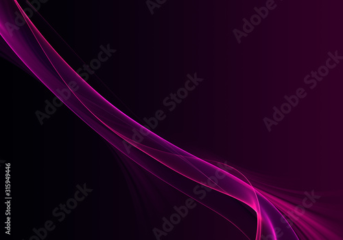 Abstract background waves. Black and purple abstract background for wallpaper or business card