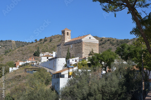 Benaque, native town of the Spanish poet, Salvador Rueda, a sunny day photo