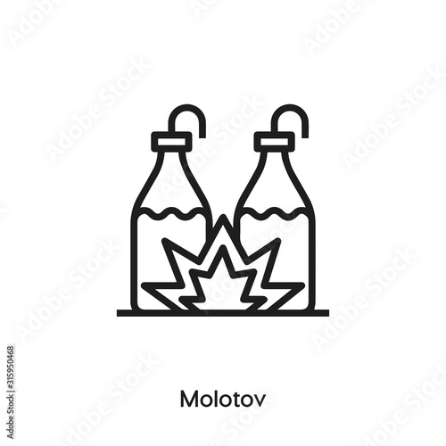 molotov icon vector sign symbol