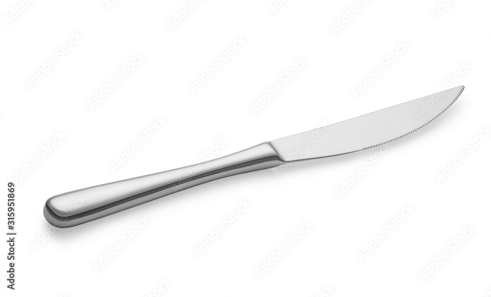steel knife isolate on white, with clipping paths steel knife isolate on white, with clipping paths
