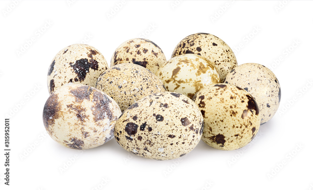 quail eggs isolate on white. Entire image in sharpness. Clipping path. quail eggs isolate on white. Entire image in sharpness. Clipping path.