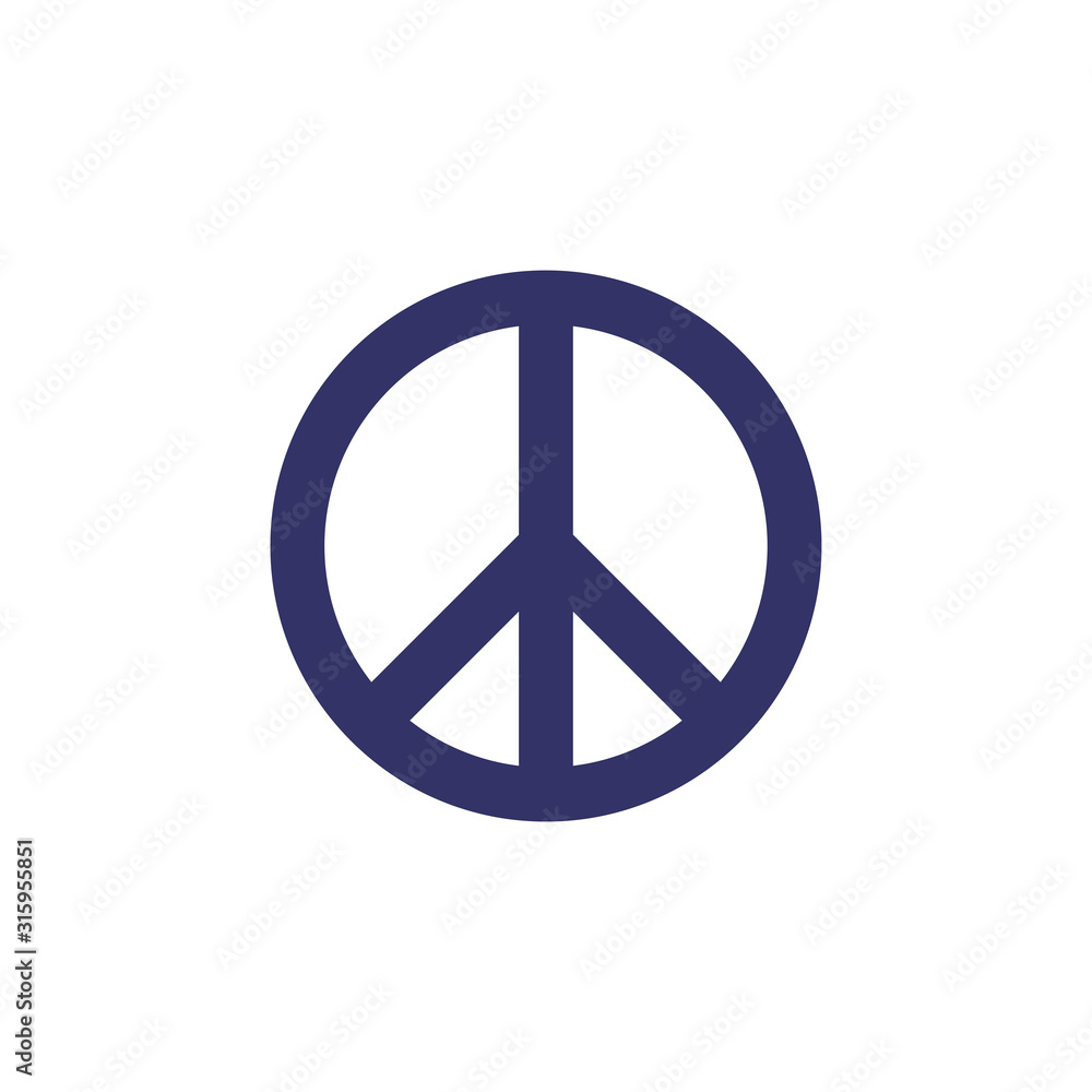 Peace symbol vector illustration, black and , vector eps Peace symbol vector illustration, black and , vector eps