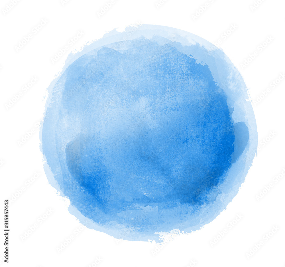 Watercolor circle on white as background Watercolor circle on white as background
