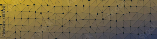 Abstract Low Polygon gradient Generative Art background illustration