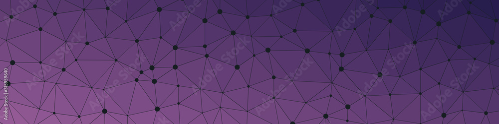 Fototapeta premium Abstract Low Polygon gradient Generative Art background illustration