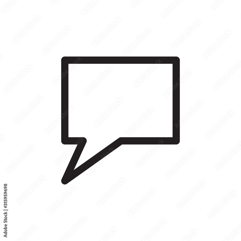 Bubble speak icon vector design template Bubble speak icon vector design template