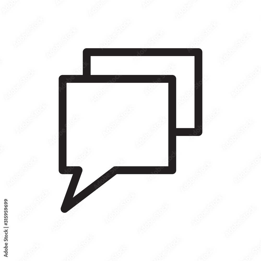 Bubble speak icon vector design template Bubble speak icon vector design template