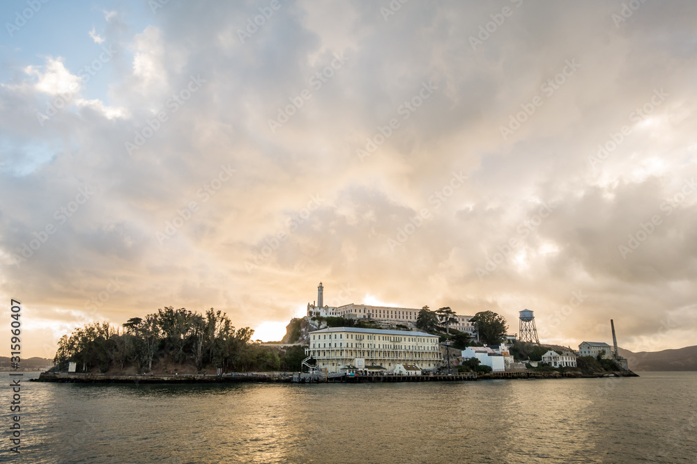 Alcatraz island in San Francisco, California.