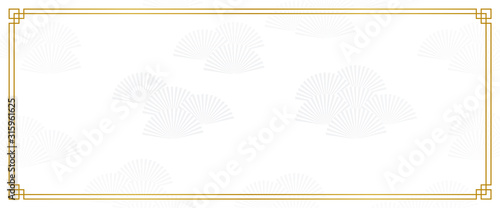 chinese new year background, abstract oriental wallpaper, white fan inspiration, vector illustration 