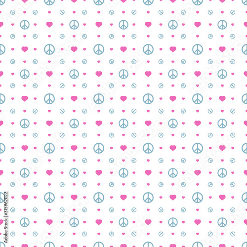 Peace day elements seamless pattern background. Clothing