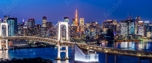 東京 お台場 レインボーブリッジ 夜景 ~Tokyo Odaiba Night View~ © 拓也 神崎