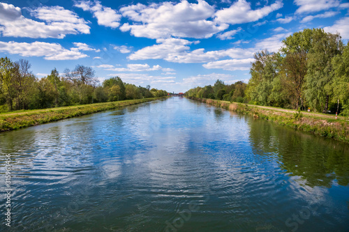 Lech Canal Langweid am Lech Swabia Bavaria Germany