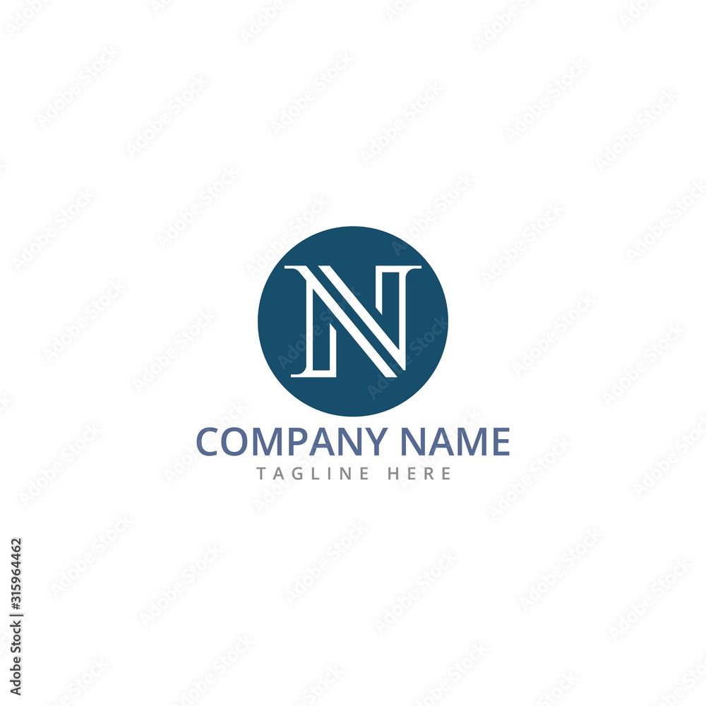 Letter N abstract logo icon design template Letter N abstract logo icon design template