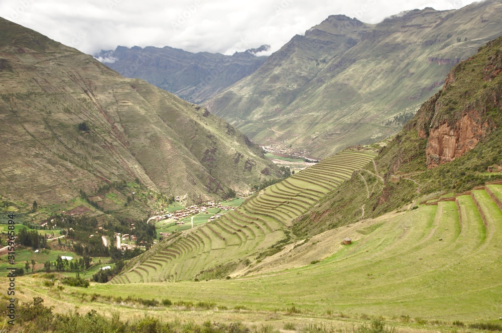  Pisac is a Peruvian village in the Sacred Valley of the Incas  located in Peru