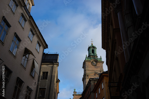 Photography Church in the old town of stockholm