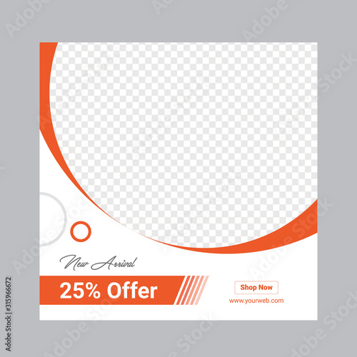 Sale instagram post or banner template