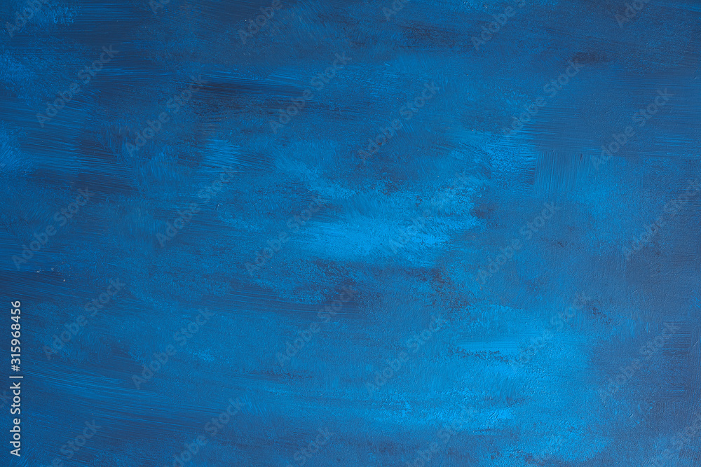 Blue hand painted background backdrop