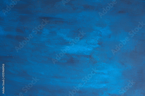 Blue hand painted background backdrop © Kalina Georgieva
