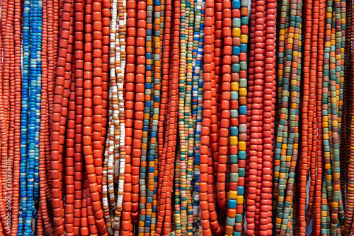 Fotografie, Obraz Lot of nice ukrainian traditional handcraft beads