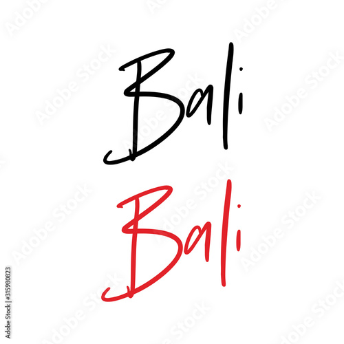 Bali calligraphy vector quote