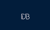 Alphabet letters monogram icon logo DB