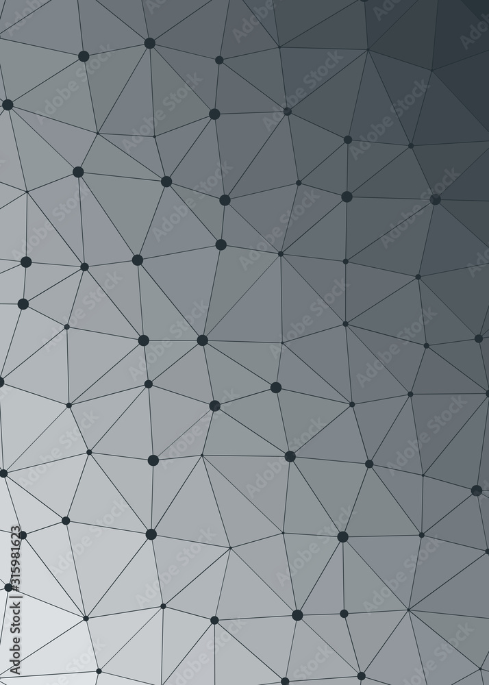 Obraz premium Abstract Low Polygon gradient Generative Art background illustration