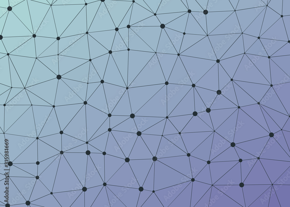 Obraz premium Abstract Low Polygon gradient Generative Art background illustration