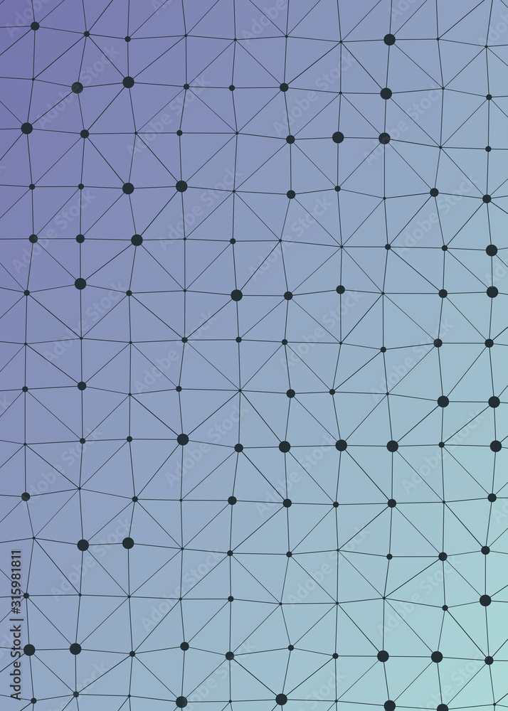 Obraz premium Abstract Low Polygon gradient Generative Art background illustration