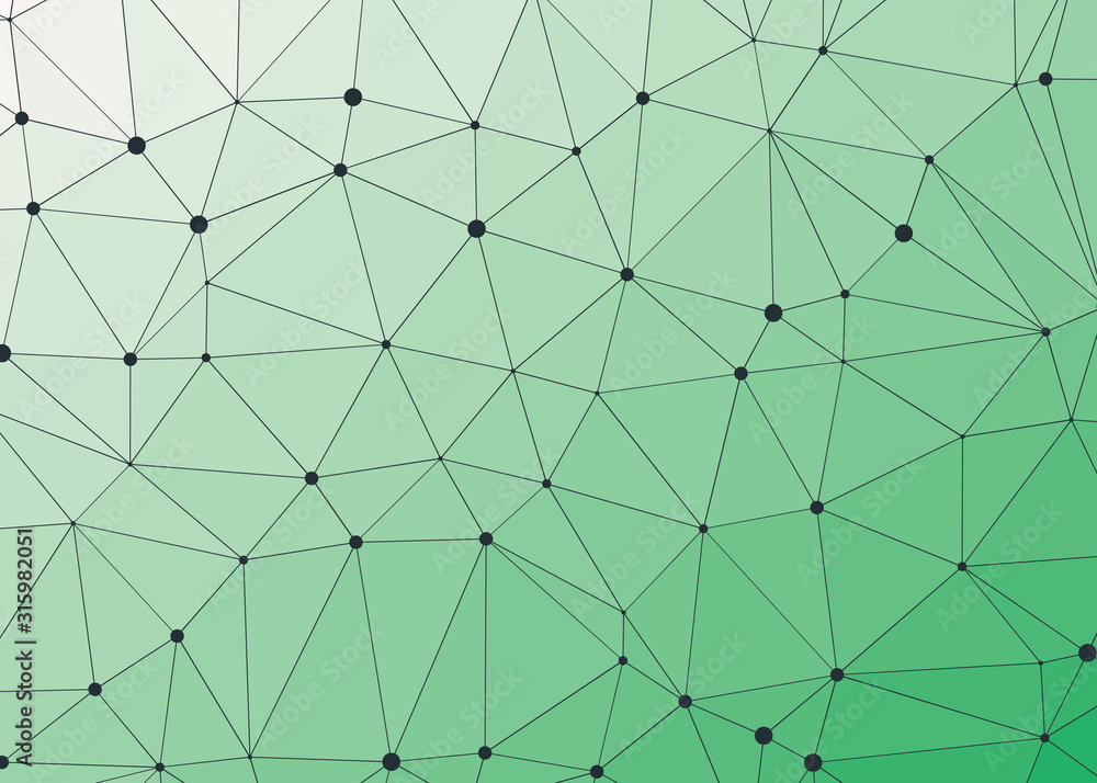 Obraz premium Abstract Low Polygon gradient Generative Art background illustration