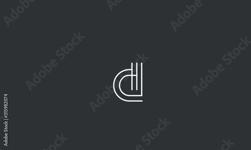 Alphabet letters monogram icon logo D