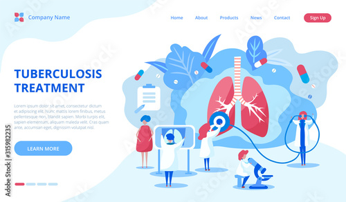 Pulmonology vector illustration. Cartoon flat style. Healthy lung. Modern style. Abstract pulmonology. Anatomy, medicine concept. Health care concept. Human lungs. Medical pulmonological care.
