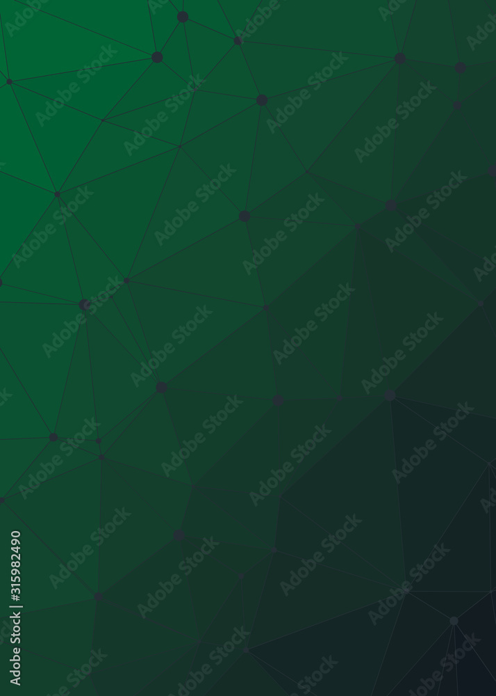 Obraz premium Abstract Low Polygon gradient Generative Art background illustration
