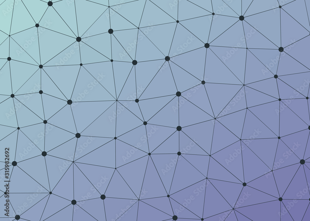 Obraz premium Abstract Low Polygon gradient Generative Art background illustration